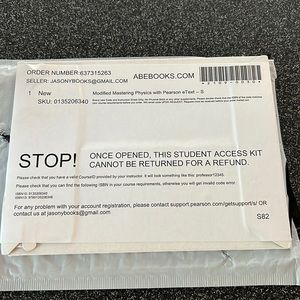 Modified mastering physics Etext. Brand new not opened.